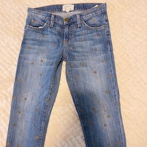 Current Elliot jeans with gold stars